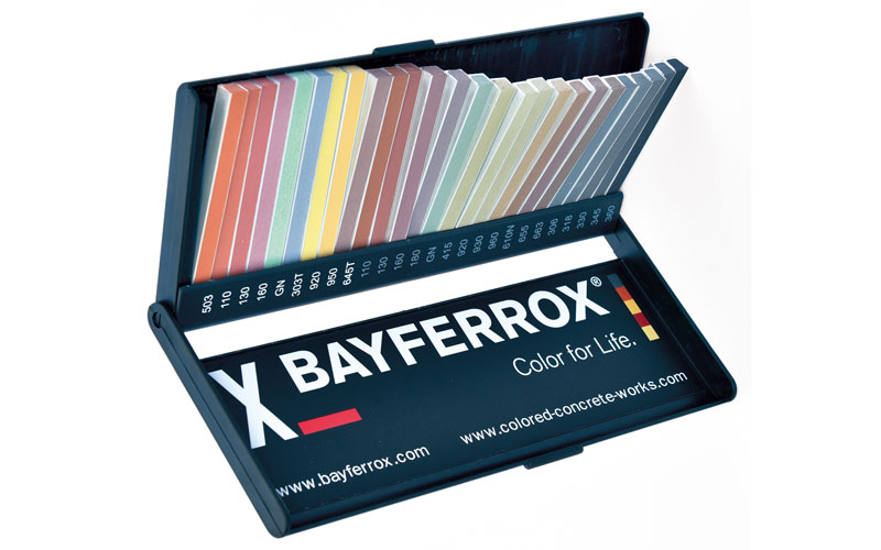 Lanxess supports its customers in adding color to their 3D-printed concrete products. The specialty chemicals company has created a sample box showing which colors can be realized in additive manufacturing.